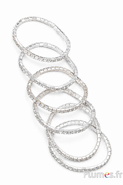 Braccialetto - elastico - strass
